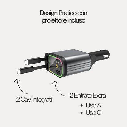 Caricatore 4 in 1 + Proiettore Stelle